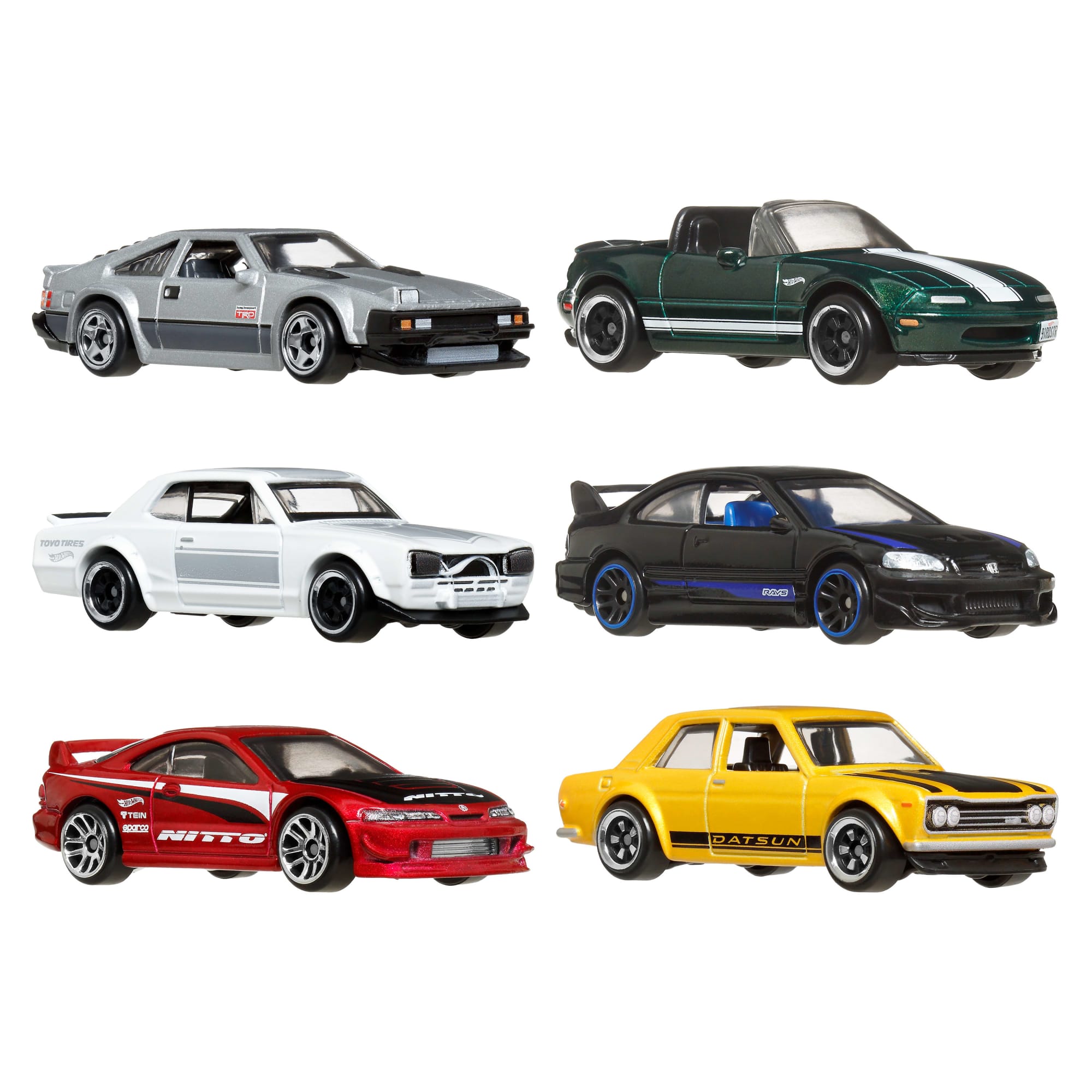 Hot Wheels Collector Veículo de Brinquedo Pacote Carros Japoneses