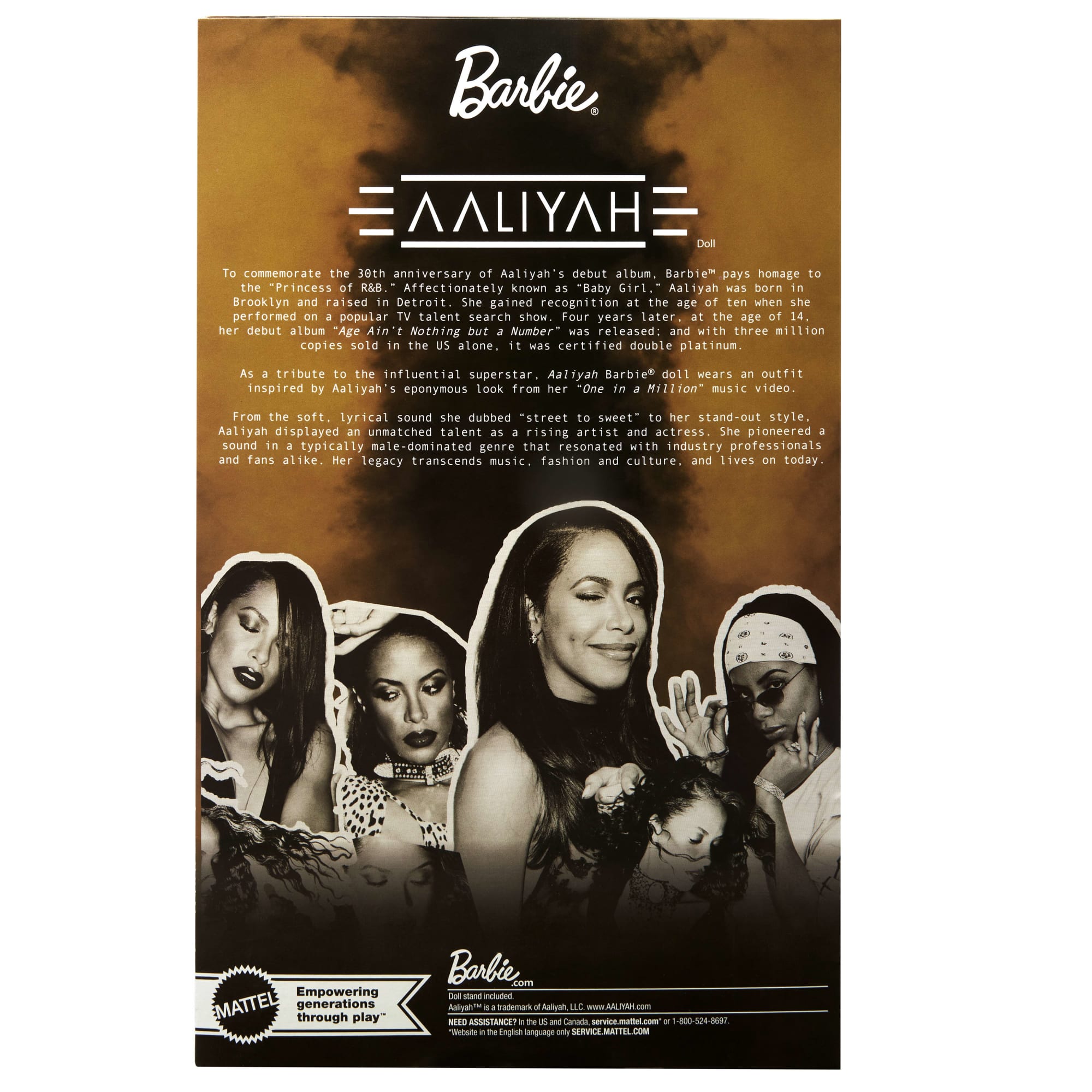 Barbie-Poupée Signature Aaliyah de Collection-Avec Tenue en Similicuir
