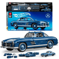Mattel Brick Shop Hot Wheels Juguete de Construcción Premium Mercedes Benz 300 SL