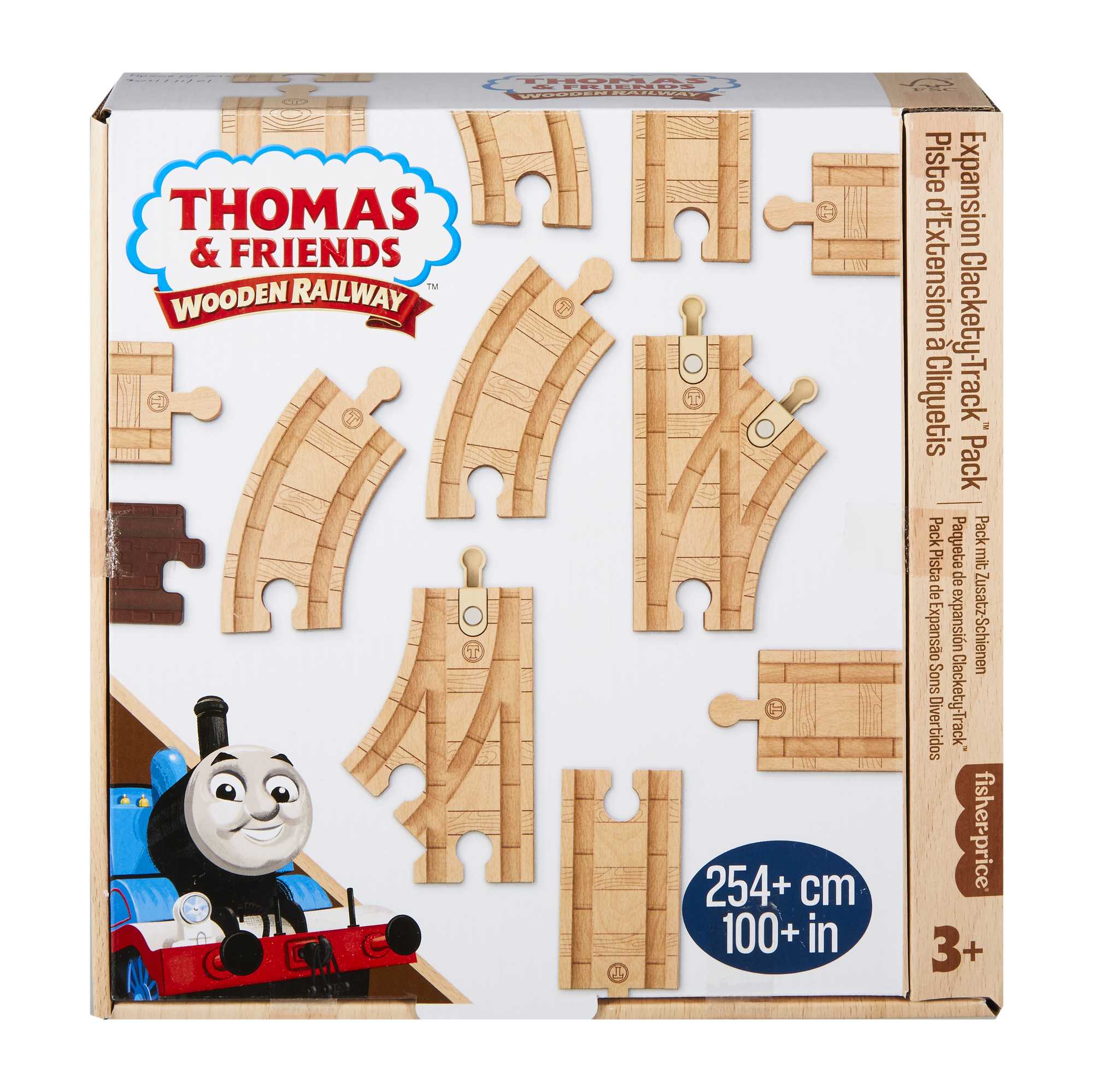 Fisher-Price Thomas et ses Amis Piste en Bois Coffret D’Extension de Piste Clackety Track