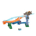 Hot Wheels Racerverse Jurassic World Crash & Splash Track Set & Die-Cast Dinosaur Toy Car