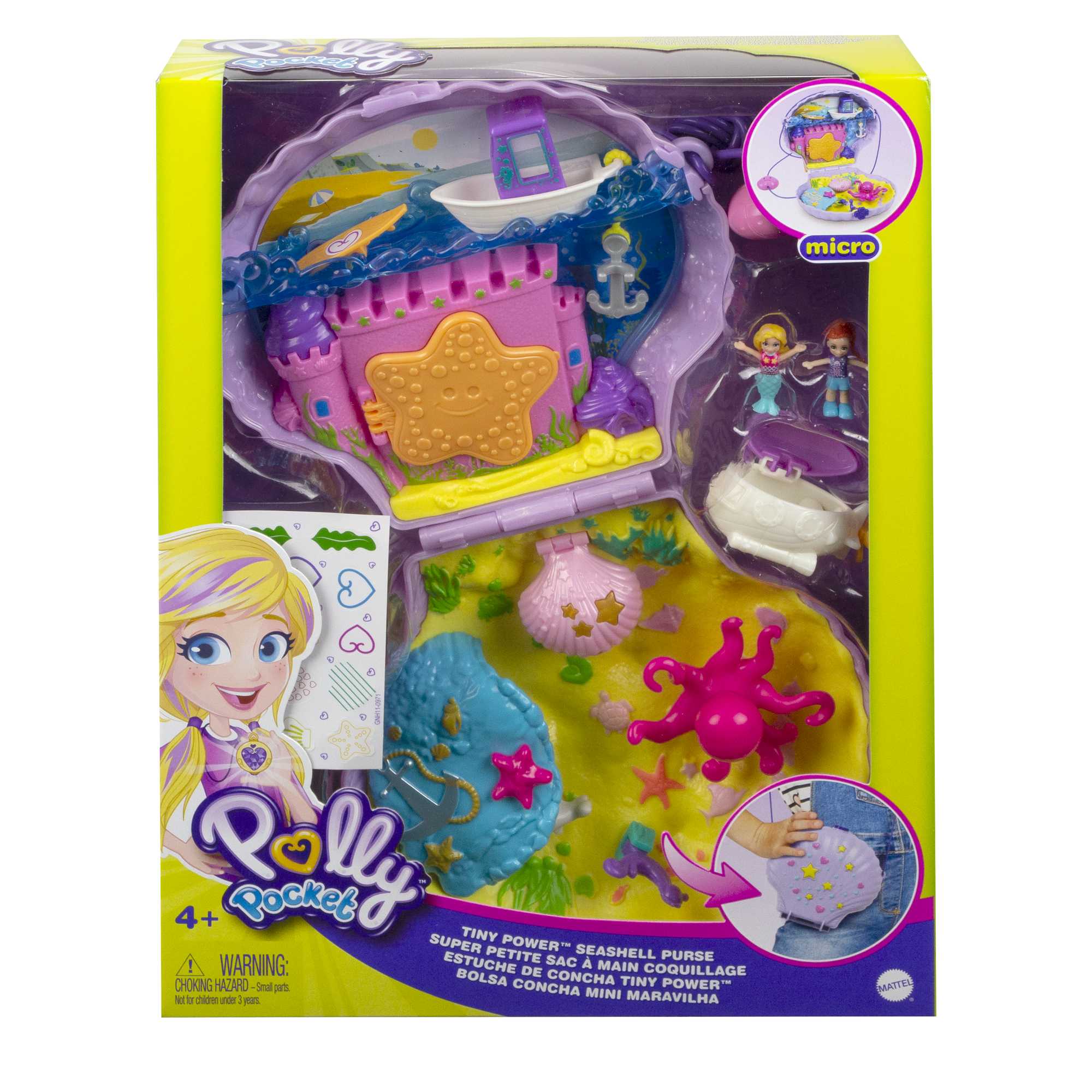 Coffret de Jeu Compact La Sacoche Coquillage Magique Polly Pocket™