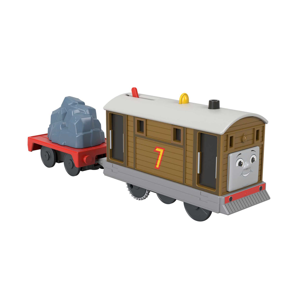 Thomas et ses Amis  Train Jouet Motorisé  Locomotive Toby, Wagon