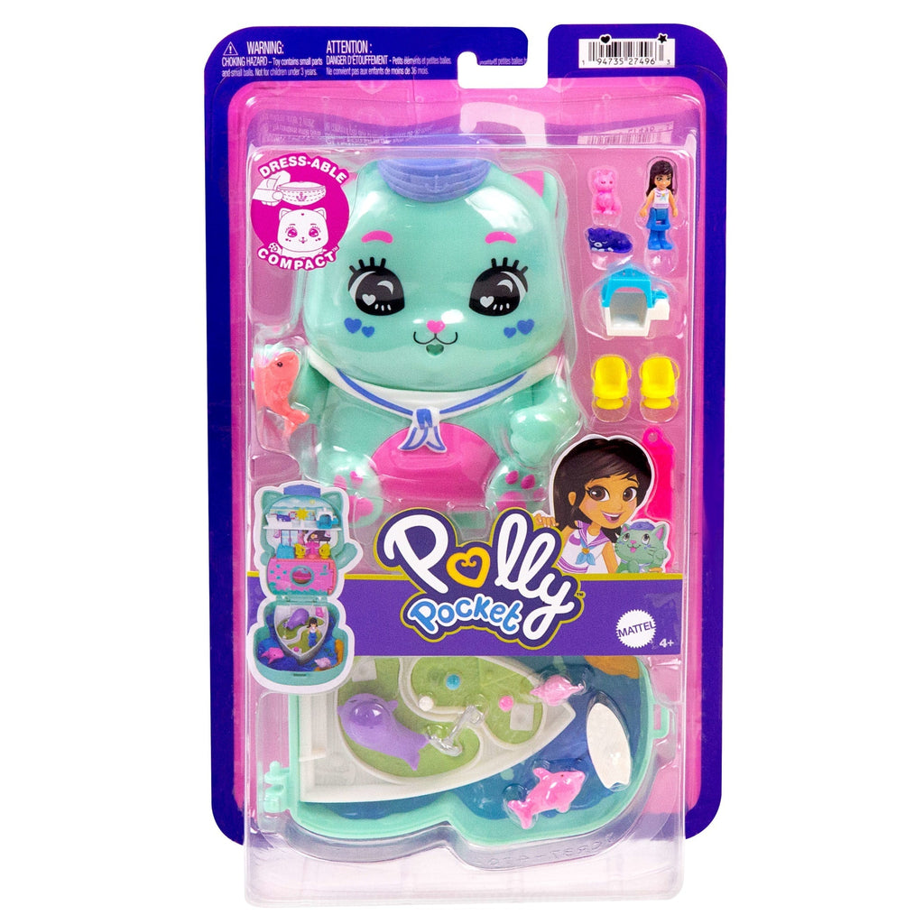 Polly Pocket  Coffret  Chat Mousaillon, Micro-Poupée, Chats, Access.