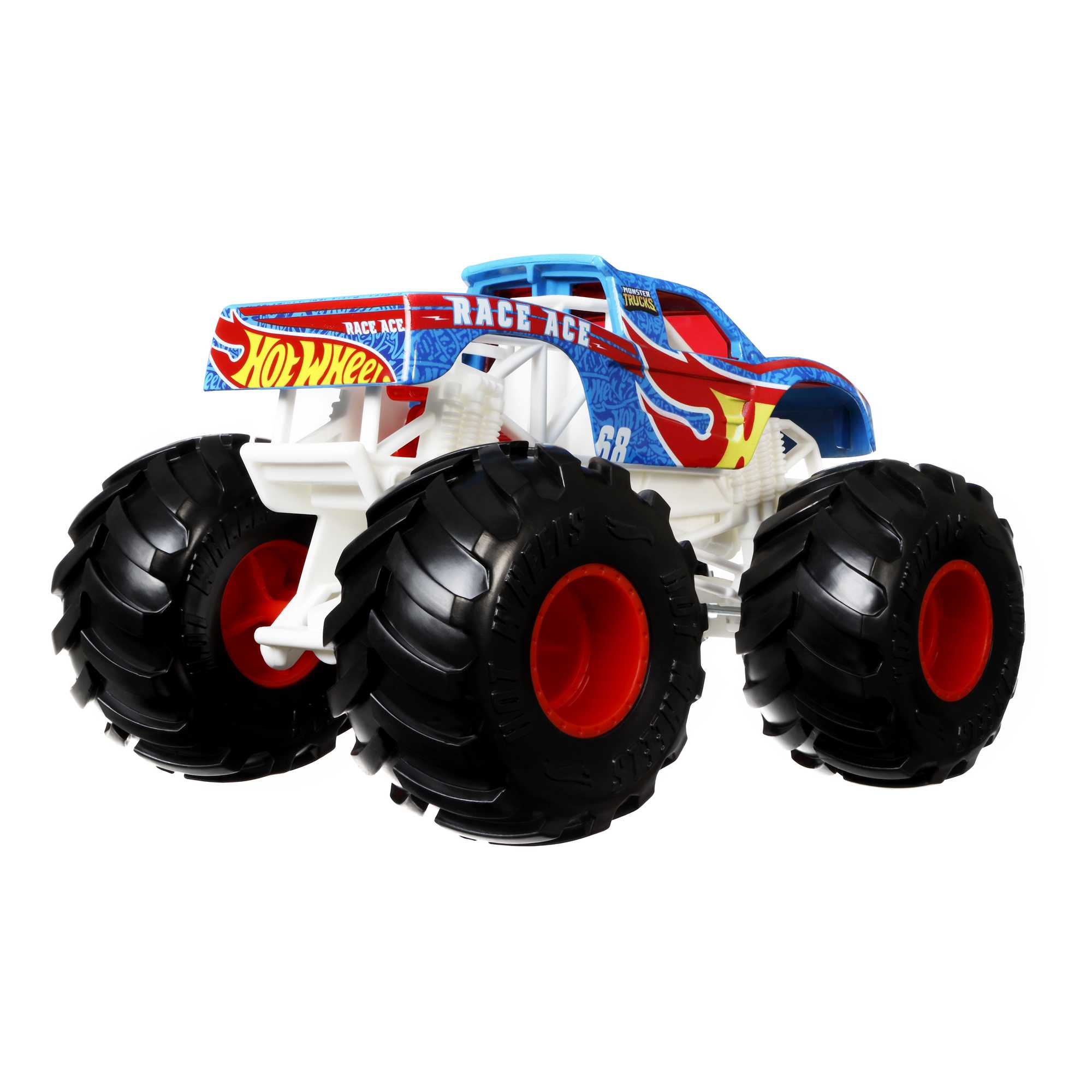 Hot Wheels Monster Trucks Vehículo de Juguete Race Ace Escala 1:24