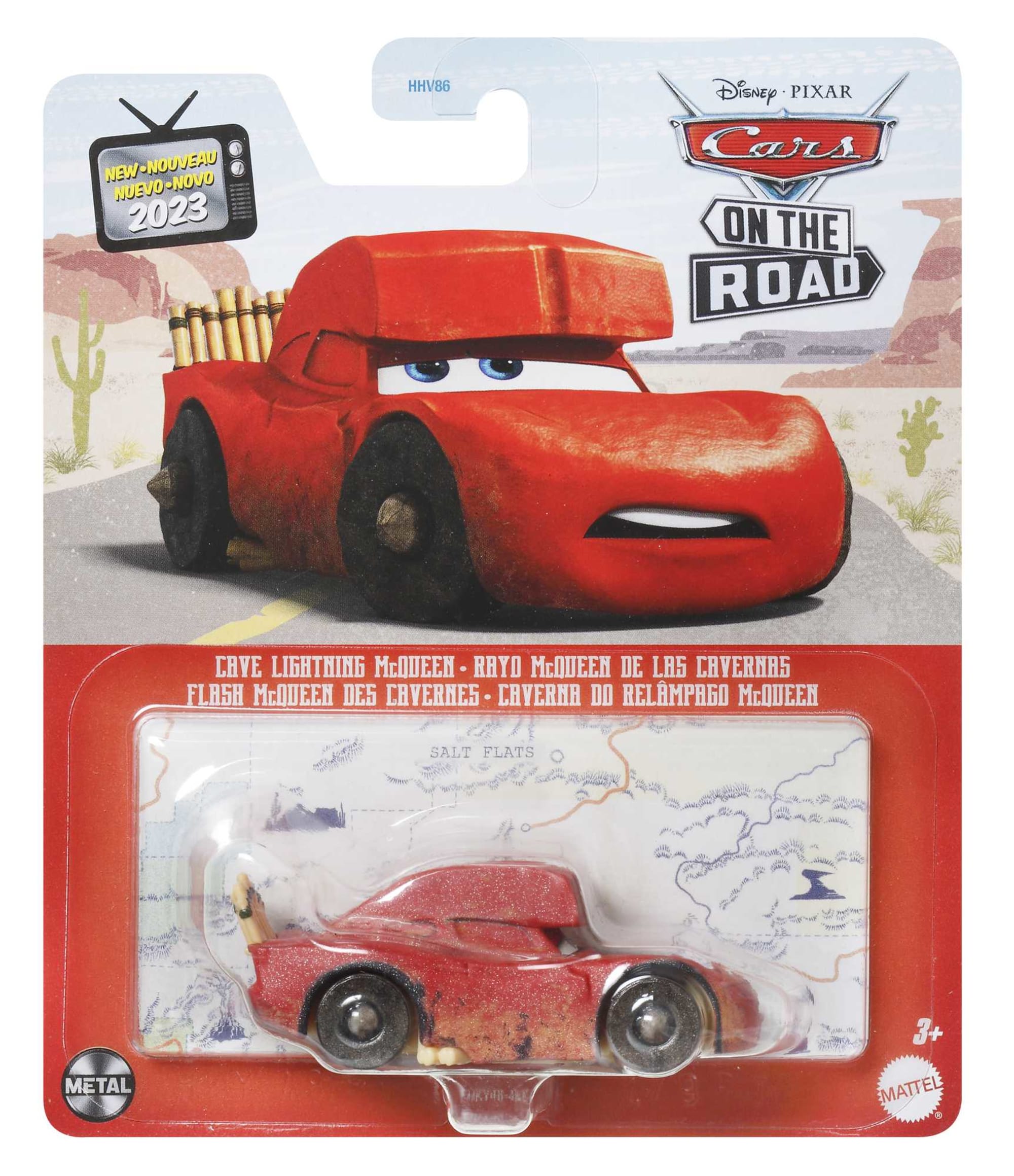 Carros da Disney e Pixar Diecast Veículo de Brinquedo Relâmpago McQueen das Cavernas