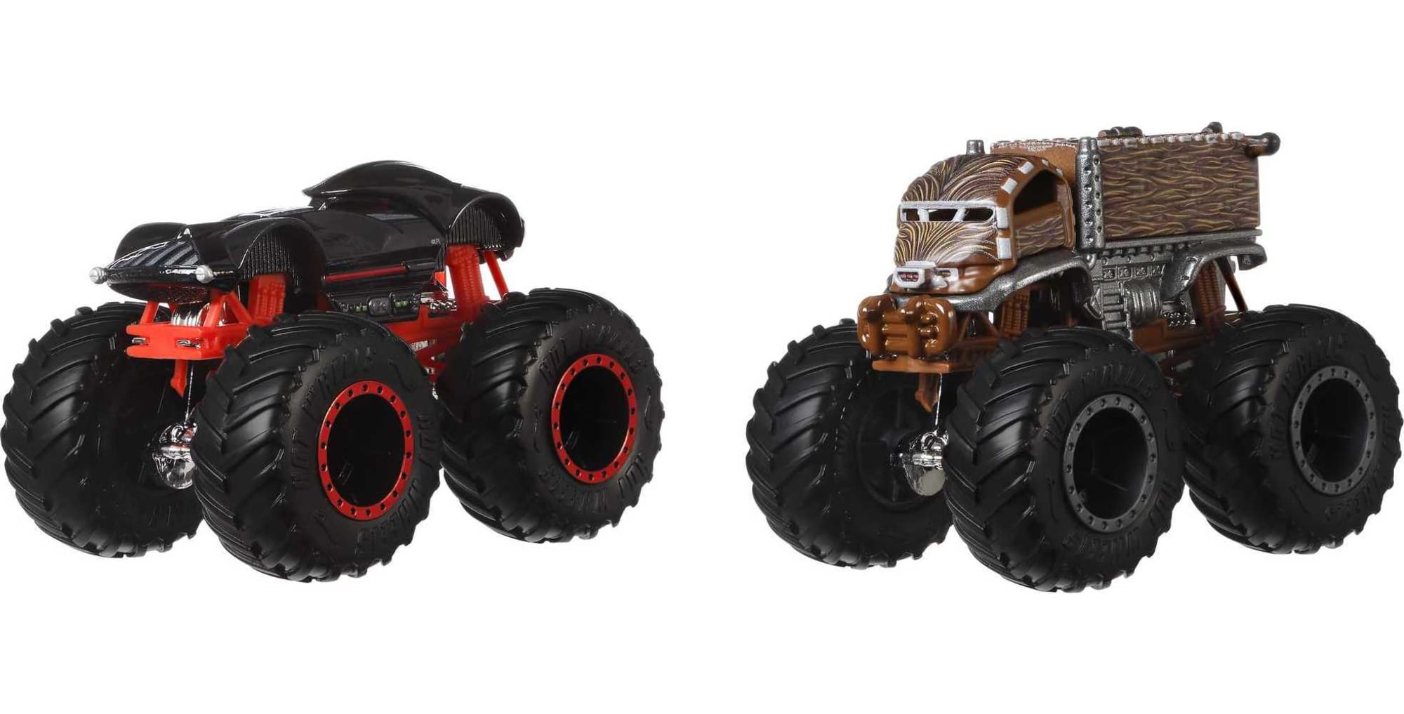 Hot Wheels Monster Trucks Vehículo de Juguete Paquete Sorpresa de 2 Autos Escala 1:64