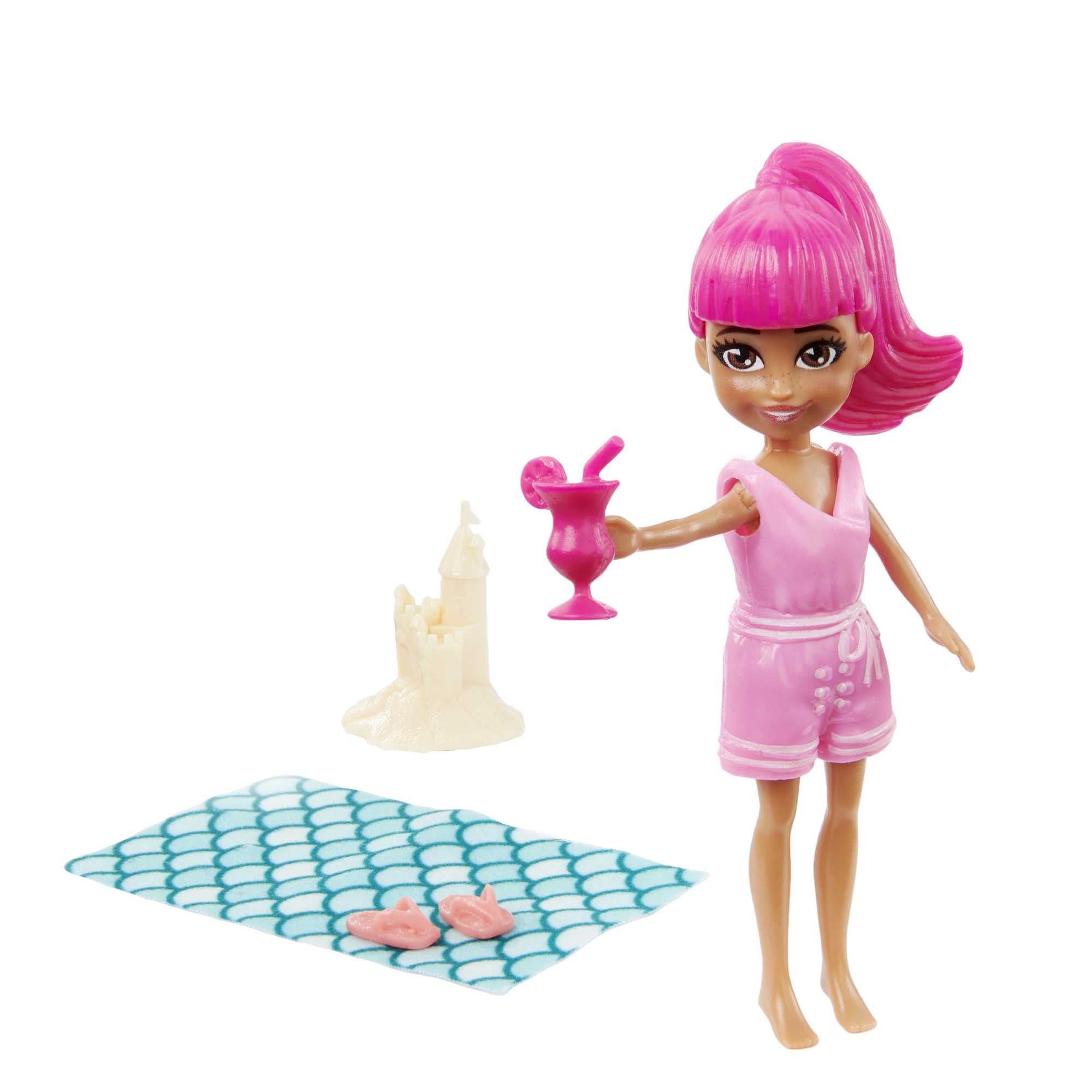 Polly Pocket Coffret Style en Vogue, 4 Poupées de 7,62 Cm, Tenues