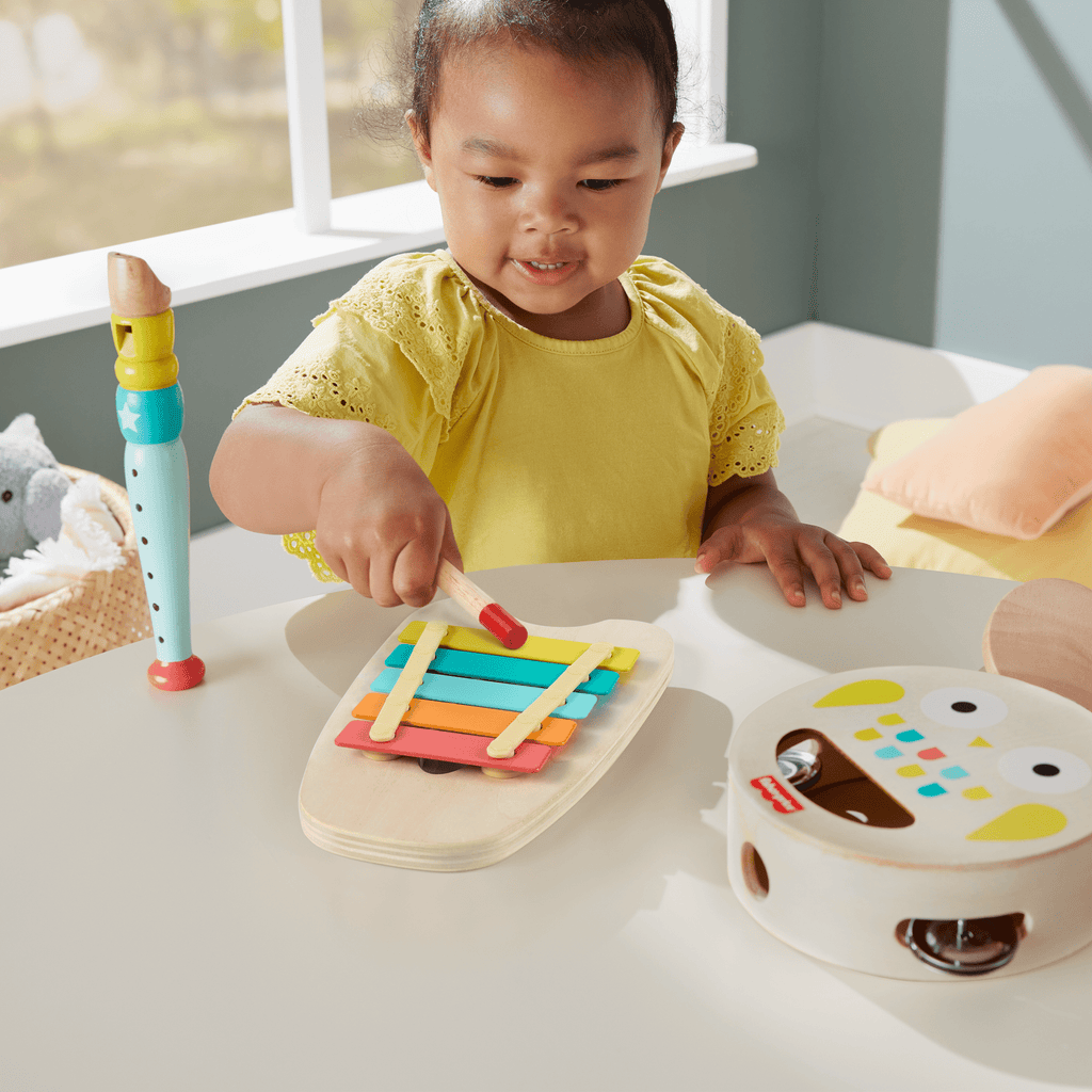 Fisher-Price  Coffret-Cadeau Musical, Instruments de Musique en Bois