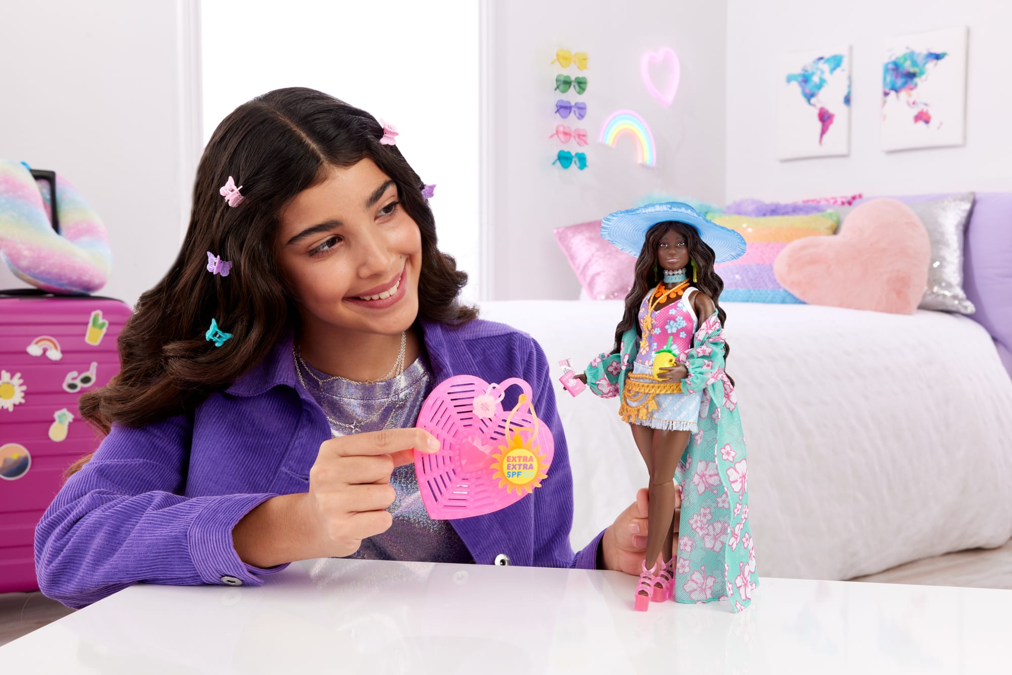 Travel Barbie Doll With Beach Fashion, Barbie Extra Fly