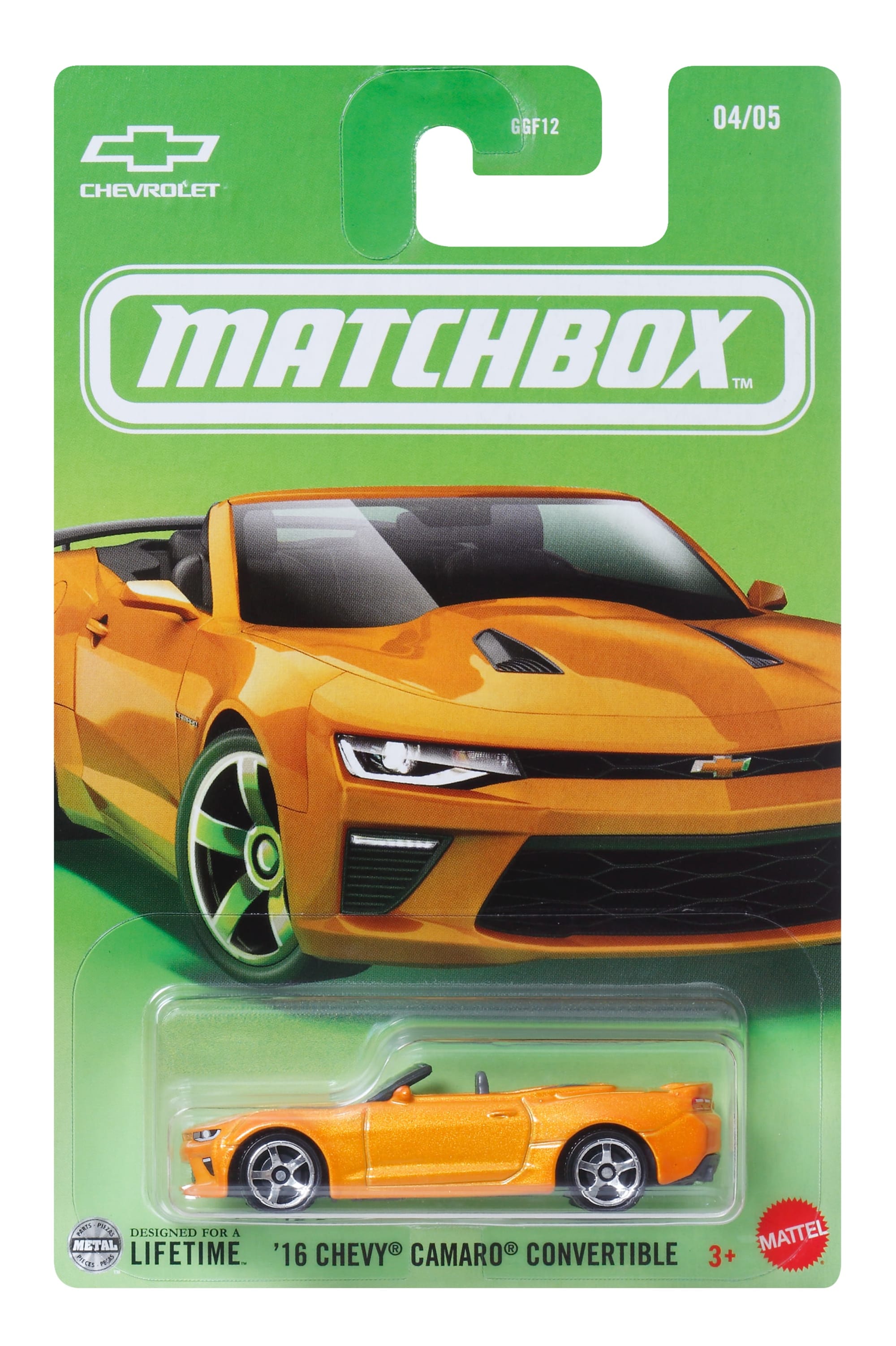 Matchbox Diecast Veículo de Brinquedo '16 Camaro Convertible