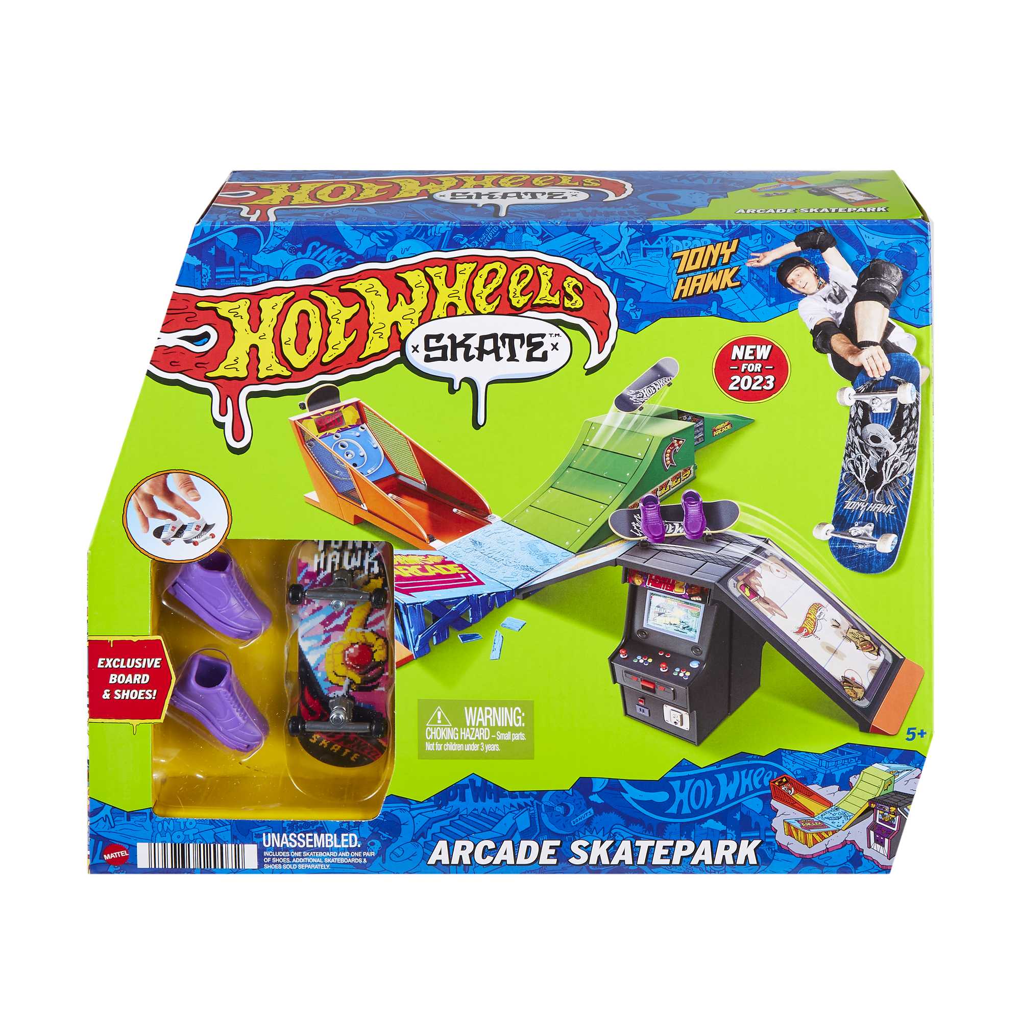 Hot Wheels Skate Pista de Juguete Set Arcade