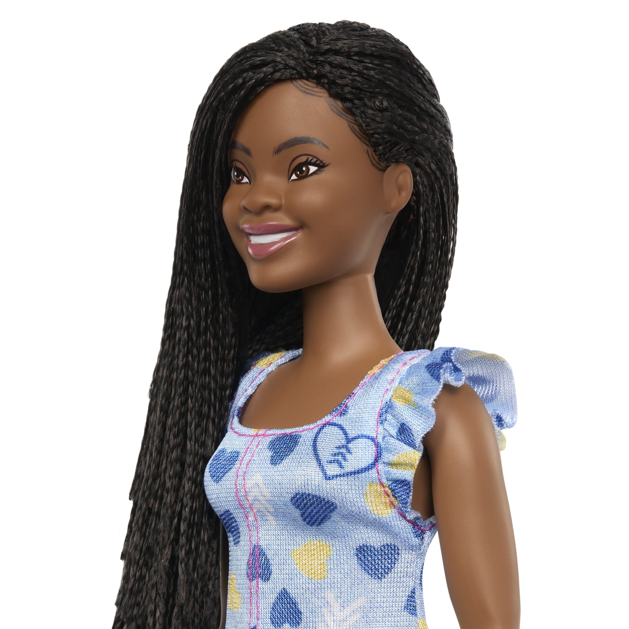 Barbie Fashionistas Doll #229, Barbie Doll With Down Syndrome Wearing Heart-Print Dress