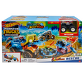 Hot Wheels®  Coffret Monster Trucks Arena Smashers Color Shifters Véhicule de Secours 5 Alarm
