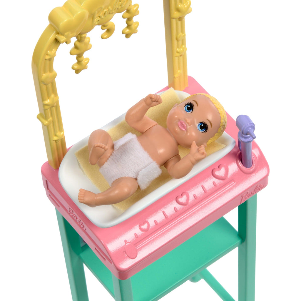Barbie Baby Doctor Doll With Brunette Fashion Doll, 1 Baby Doll, Furniture & Accessories