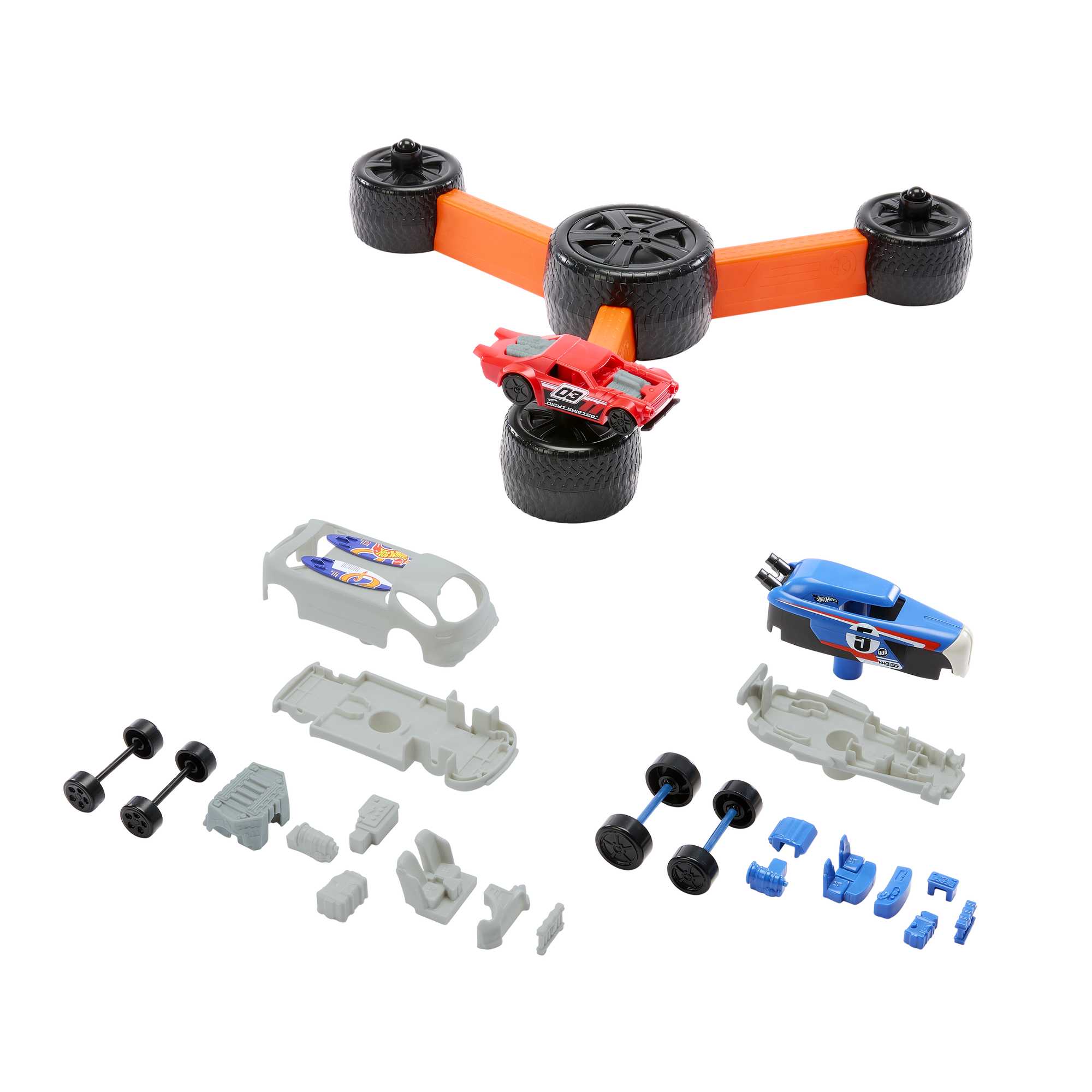 Hot Wheels Jeux Pour enfants Build ‘N Slam | Jeu de Véhicules