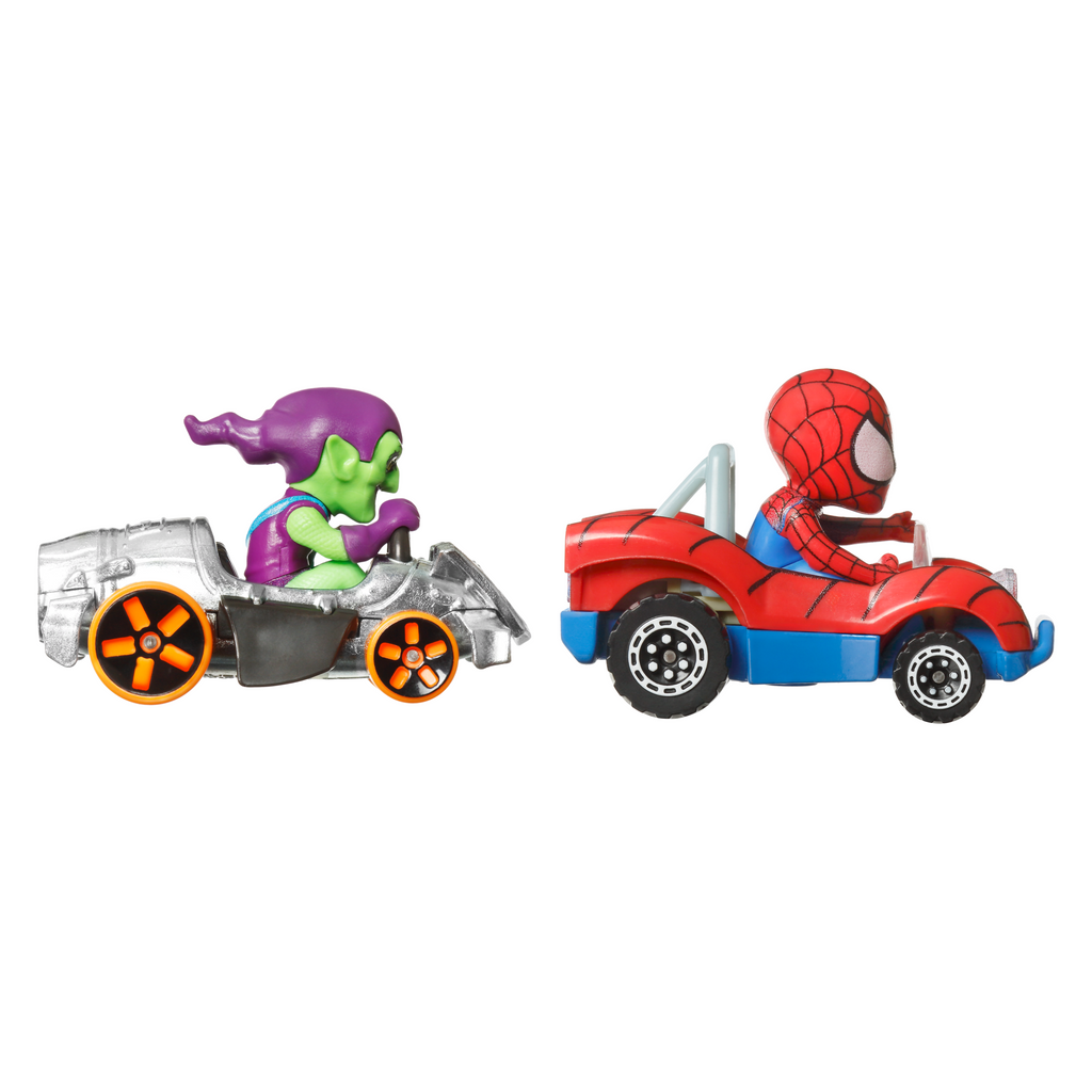 Hot Wheels Racerverse Die-Cast Cars, Set Of 2 Toy Vehicles With Character Drivers Optimized For Racerverse Track