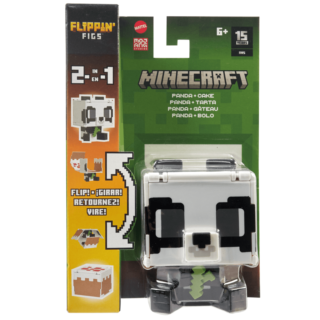 Minecraft Vanilla Figura de Acción Flippin' de 3.75 Panda + Pastel