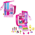 Polly Pocket Barbie Dreamhouse Compact, Dollhouse Playset With 3 Micro Dolls, 1 Pet & 11 Accessories