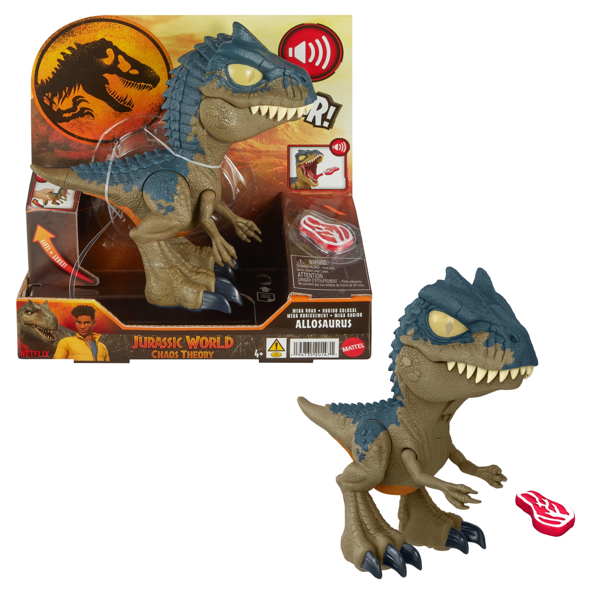 Jurassic World: Chomp Chomp  Méga Rugissement  Allosaure, Sons